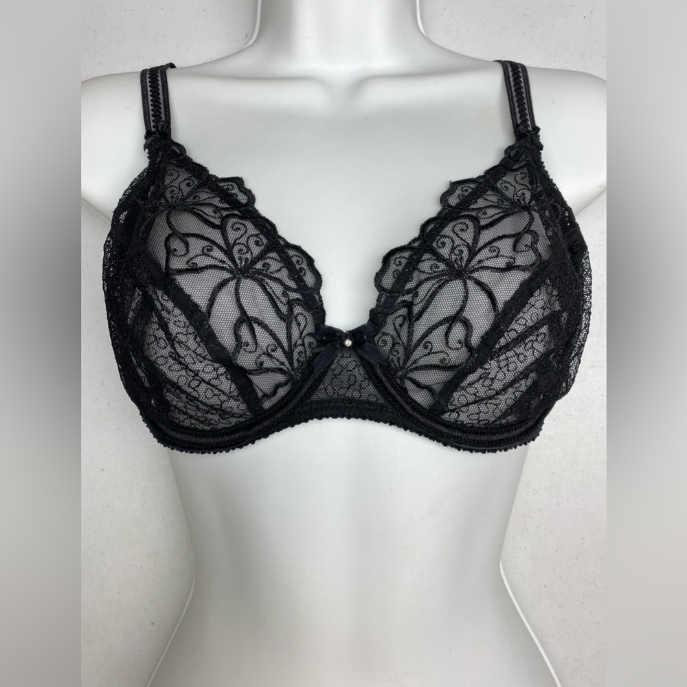 Empreinte BLK Sheer Demi Plunge, 32D *P1054